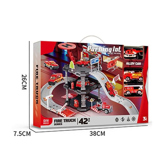 Parking Lot Fire Trucks