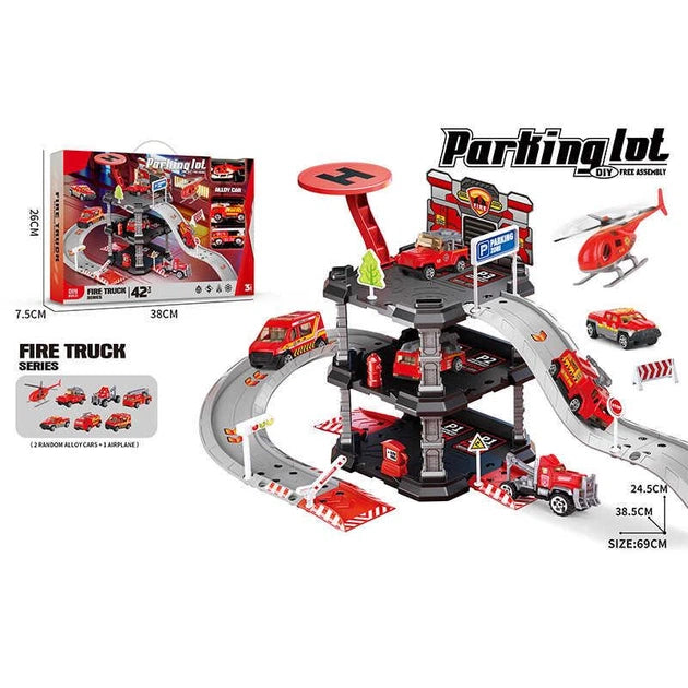 Parking Lot Fire Trucks