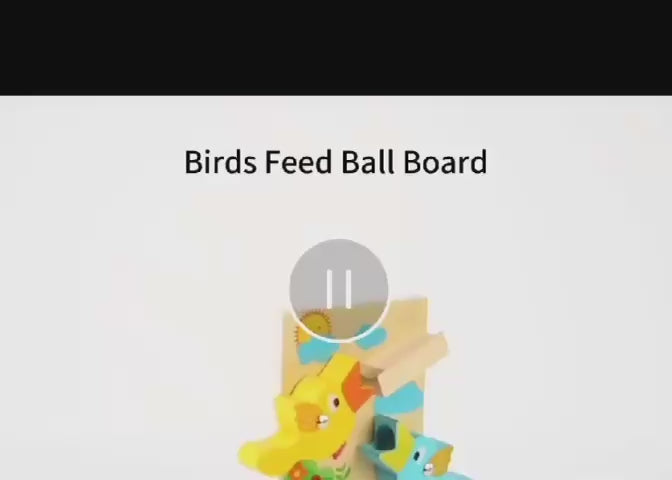 wooden bird ramp toy